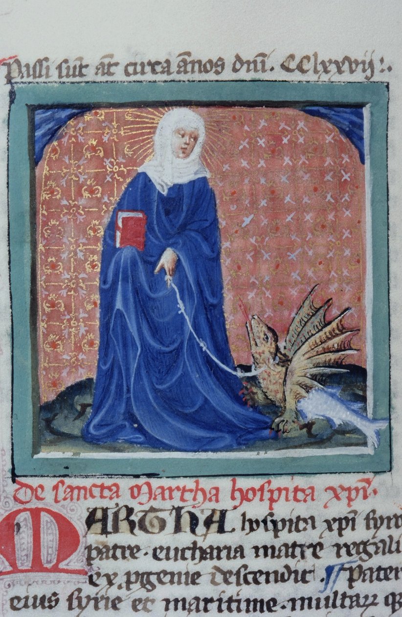 Página de la Legenda Aurea, Brujas, c.1400-10 de Flemish School