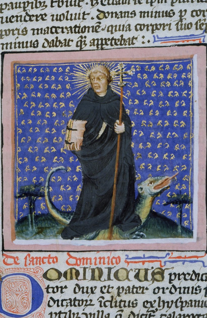Página de la Legenda Aurea, Brujas, c.1400-10 de Flemish School