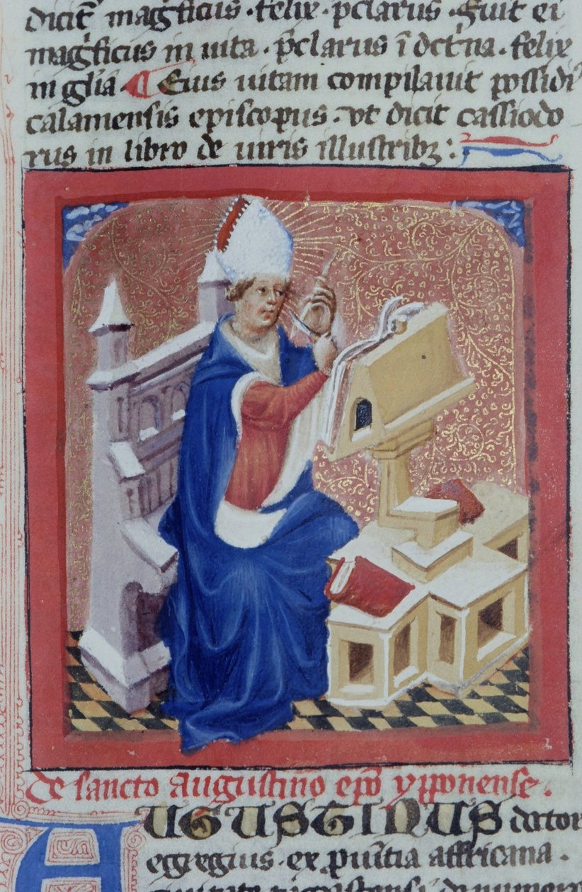 Página de la Legenda Aurea, Brujas, c.1400-10 de Flemish School