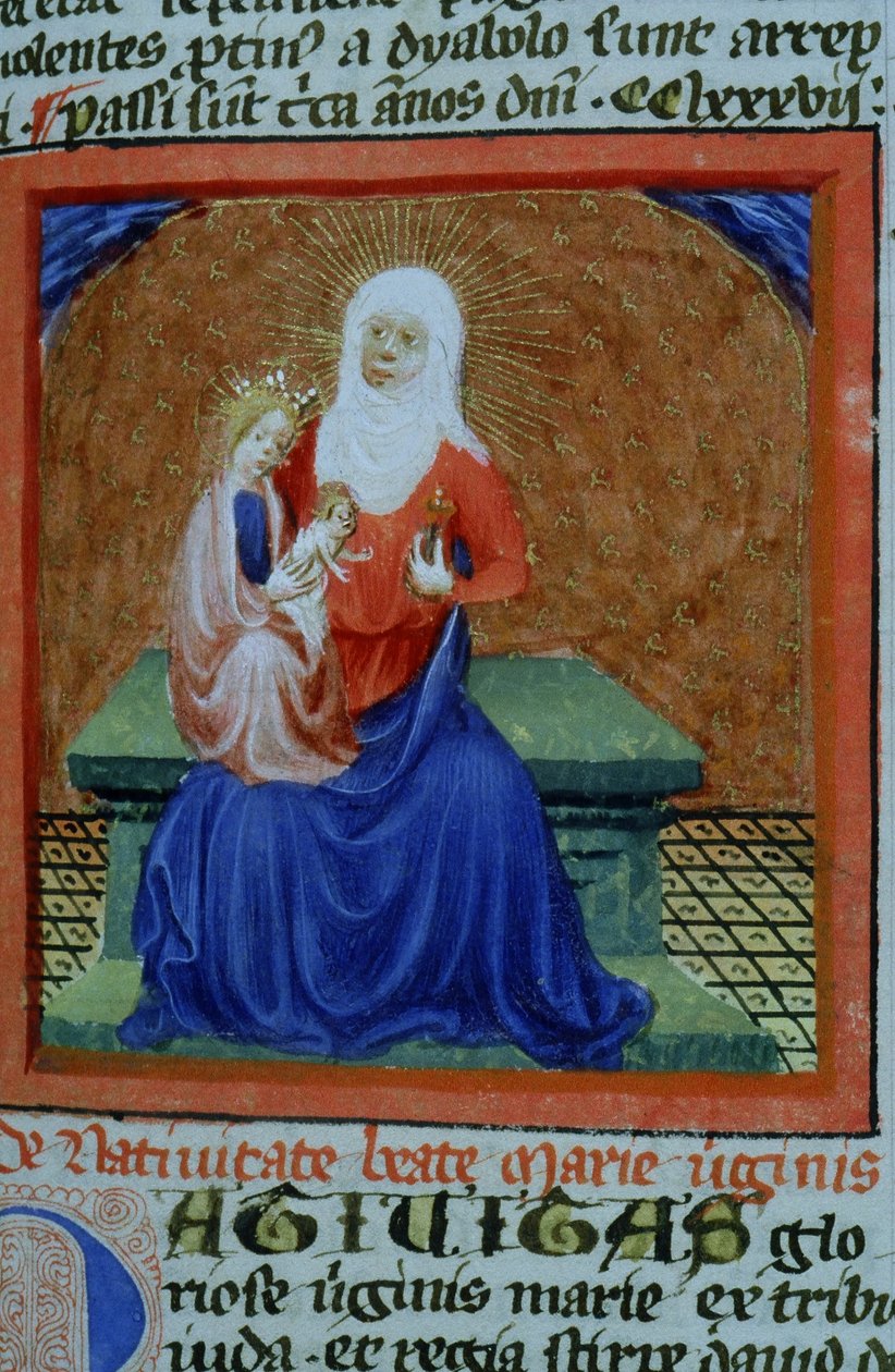 Página de la Legenda Aurea, Brujas, c.1400-10 de Flemish School
