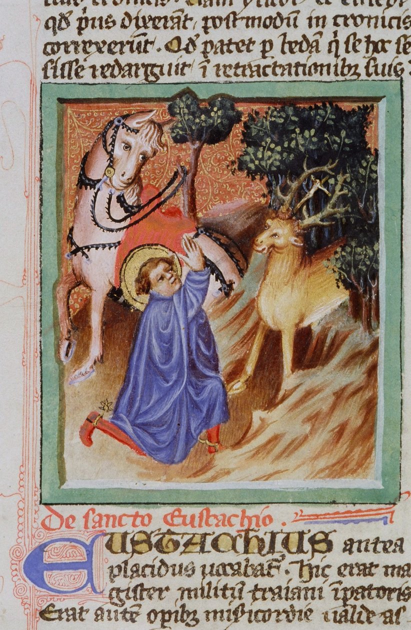 Página de la Legenda Aurea, Brujas, c.1400-10 de Flemish School