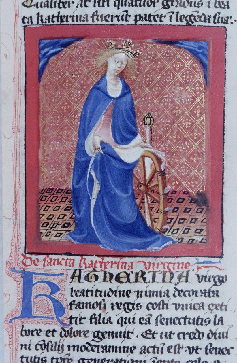Página del Legenda Aurea, Brujas, c.1400-10 de Flemish School