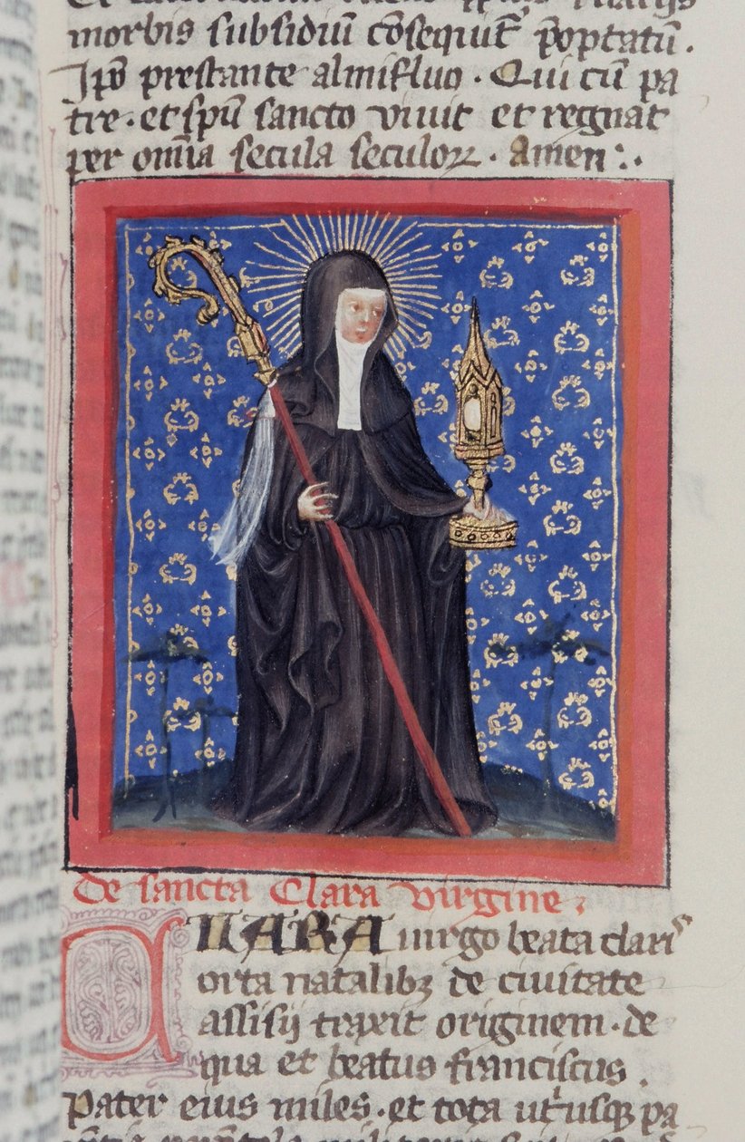 Página del Legenda Aurea, Brujas, c.1400-10 de Flemish School