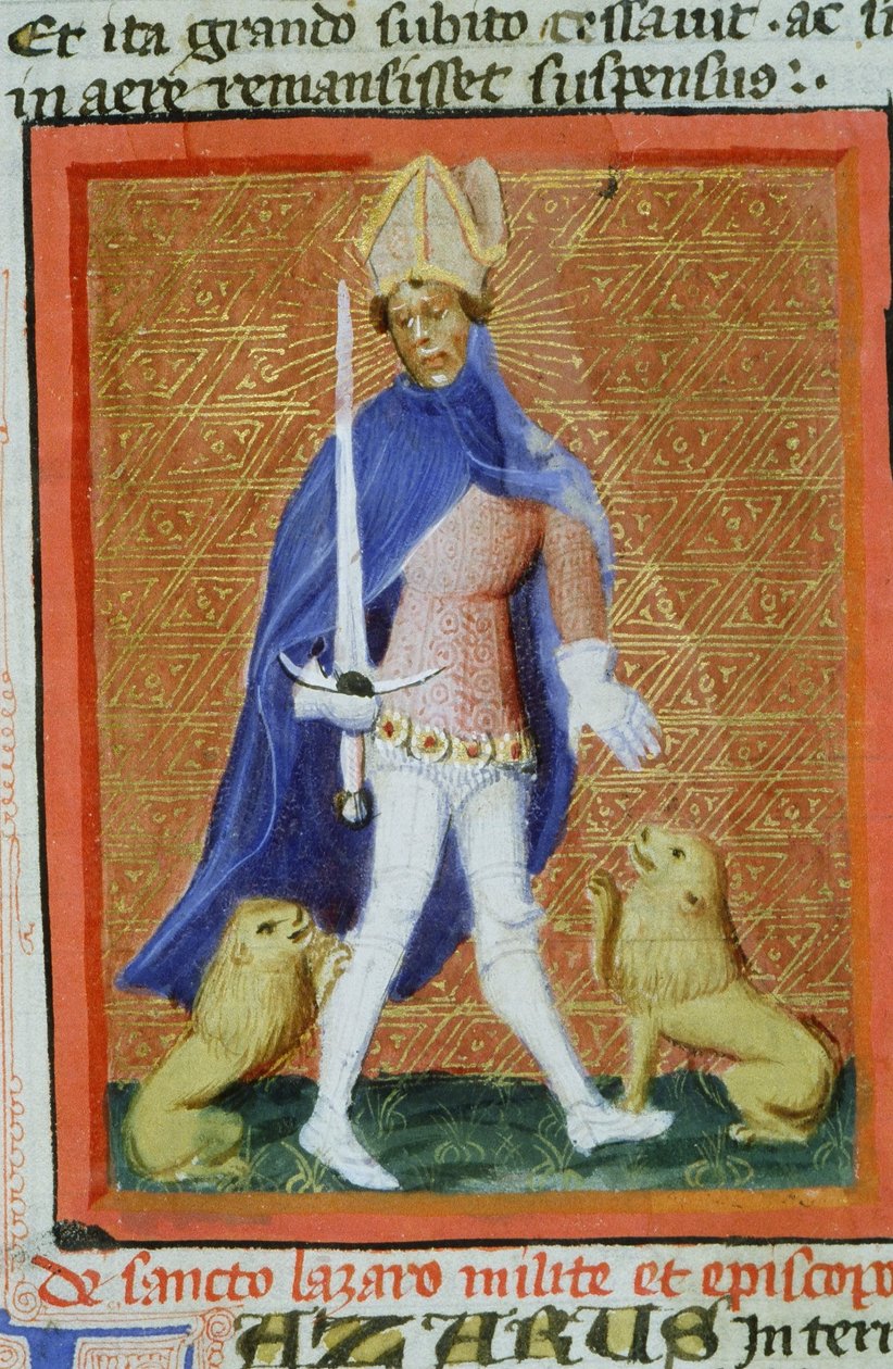 Página del Legenda Aurea, Brujas, c.1400-10 de Flemish School