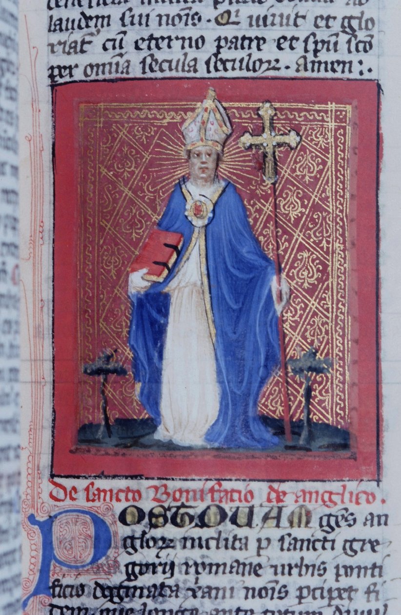 Página del Legenda Aurea, Brujas, c.1400-10 de Flemish School