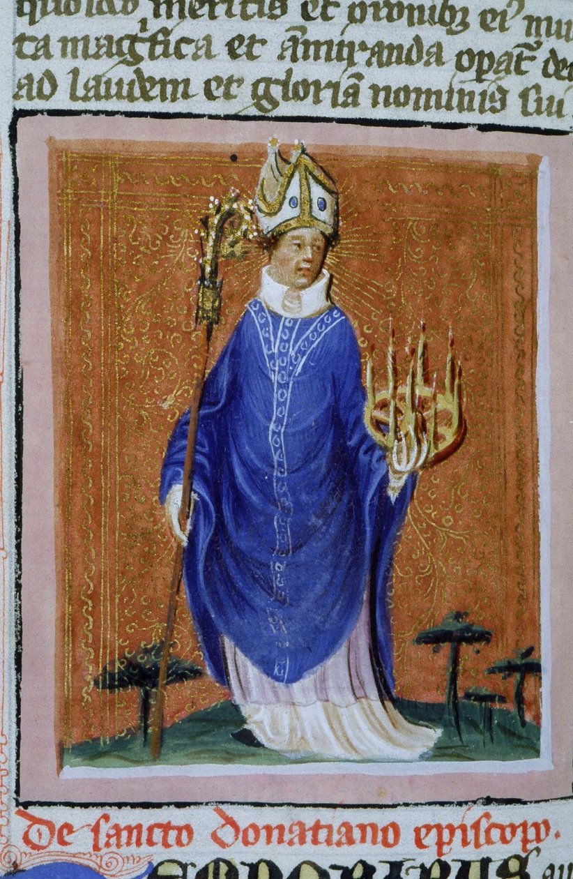 Página del Legenda Aurea, Brujas, c.1400-10 de Flemish School