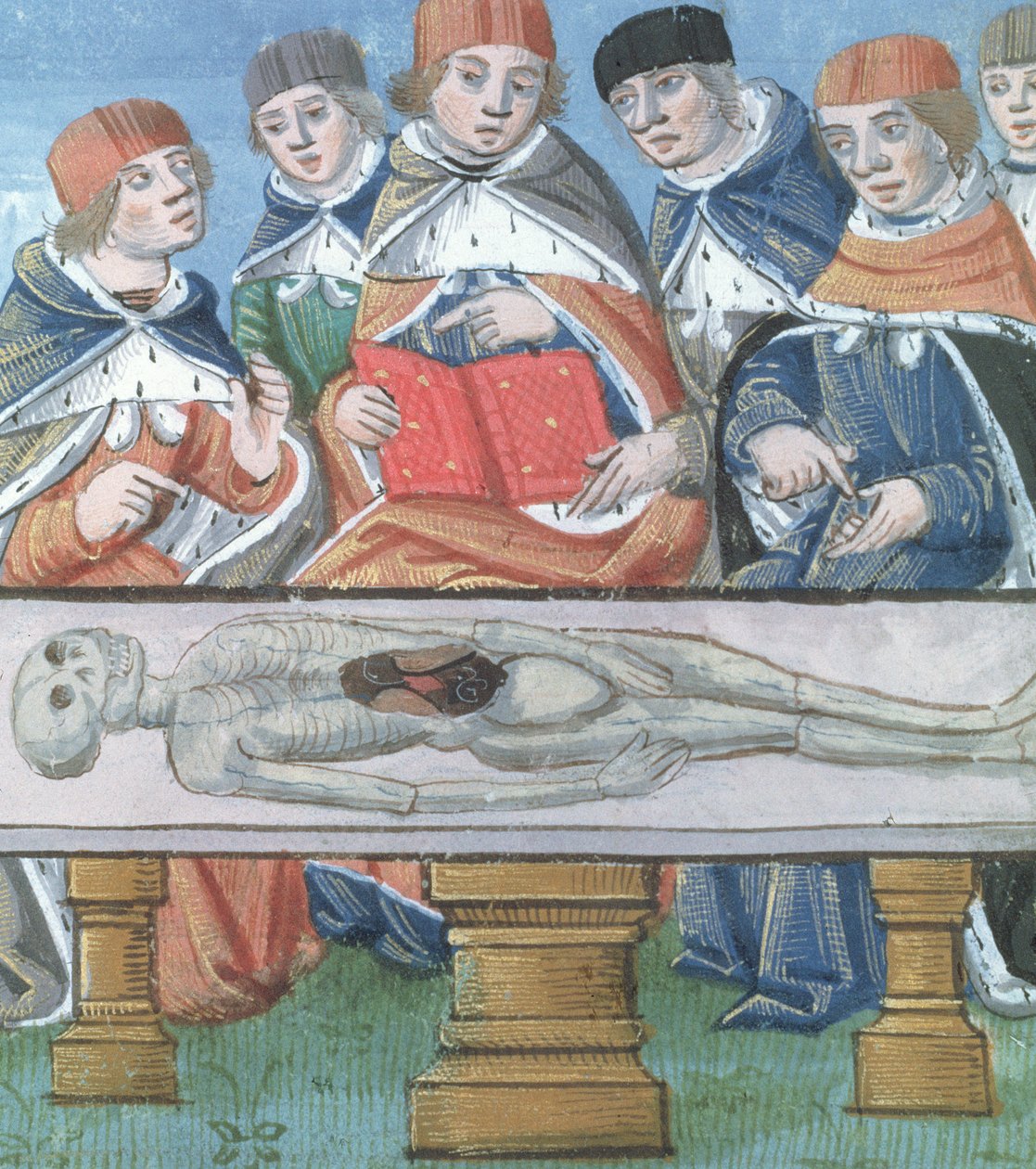 Dissección, de De Medina Fen I. II, de Avicena (980-1037) de Flemish School