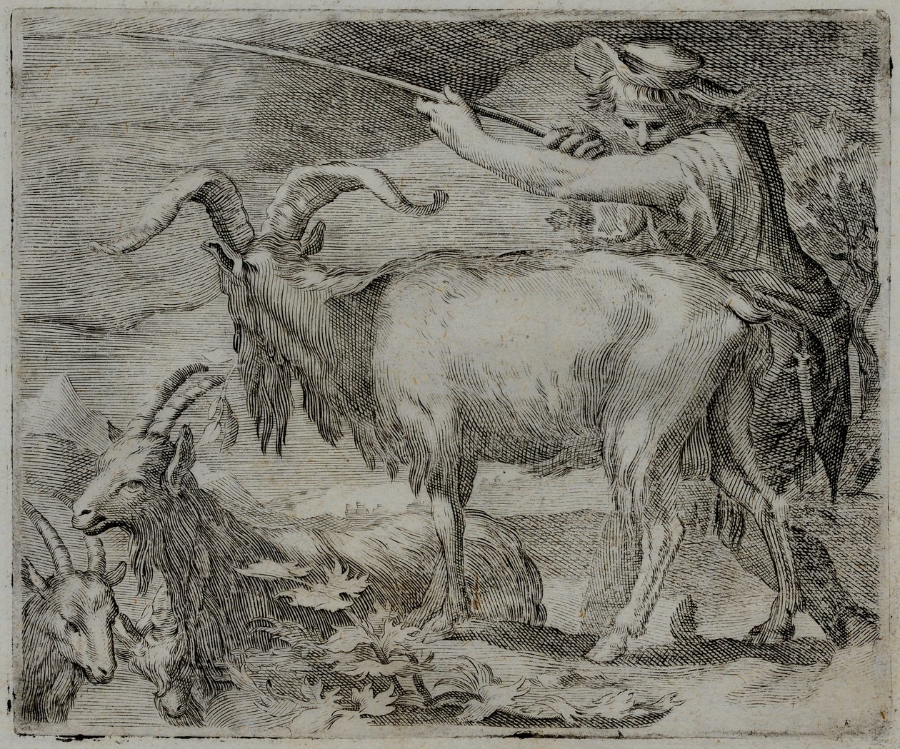 Grabado de maestro antiguo de Flemish School