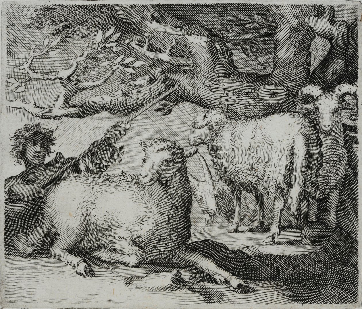 Grabado de maestro antiguo de Flemish School