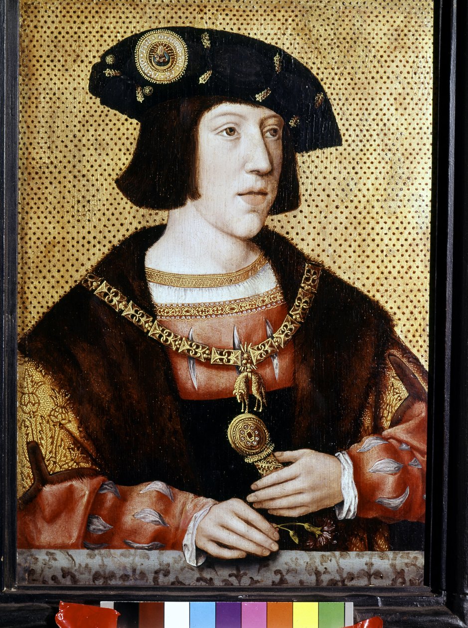 Retrato de Carlos V (1500 - 1558), Emperador de Alemania. Escuela flamenca del siglo XVI (óleo sobre lienzo) de Flemish School