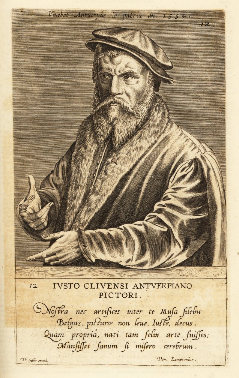 Retrato de Joos van Cleve, pintor flamenco activo en Amberes, circa 1485-1540 de Flemish School