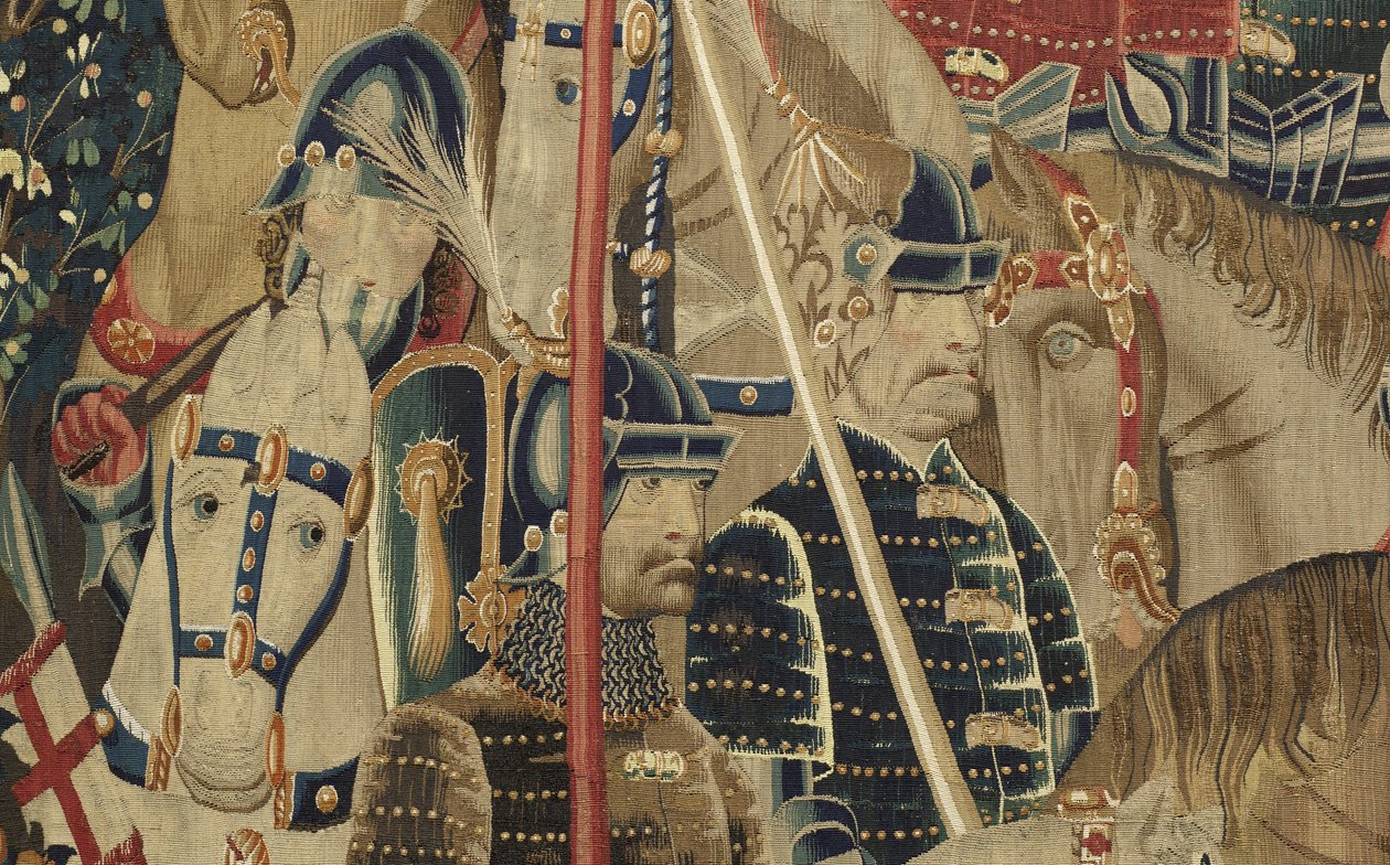 Tapiz que muestra las conquistas del rey Alfonso V de Portugal de Flemish School