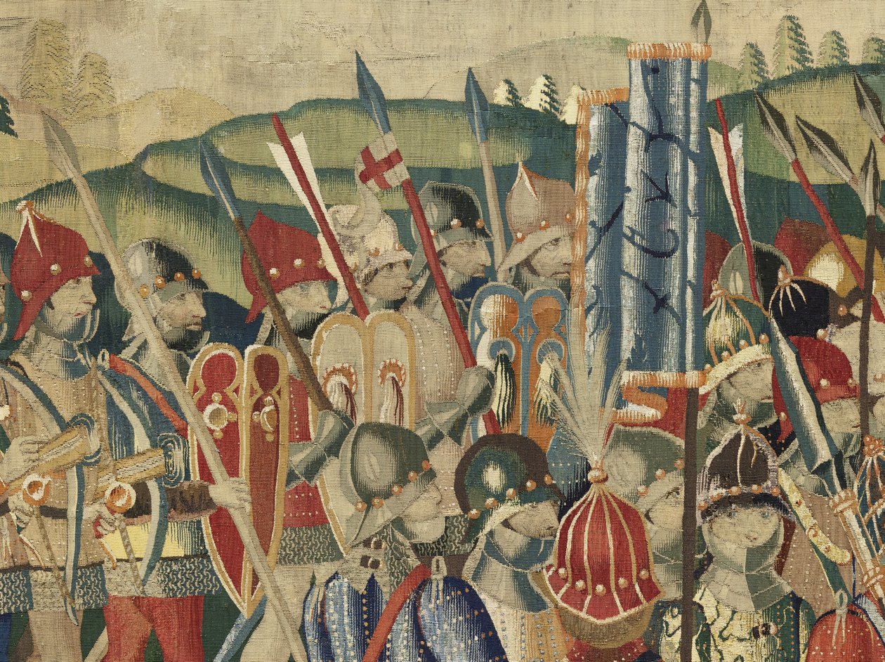 Tapiz que muestra las conquistas del rey Alfonso V de Portugal de Flemish School