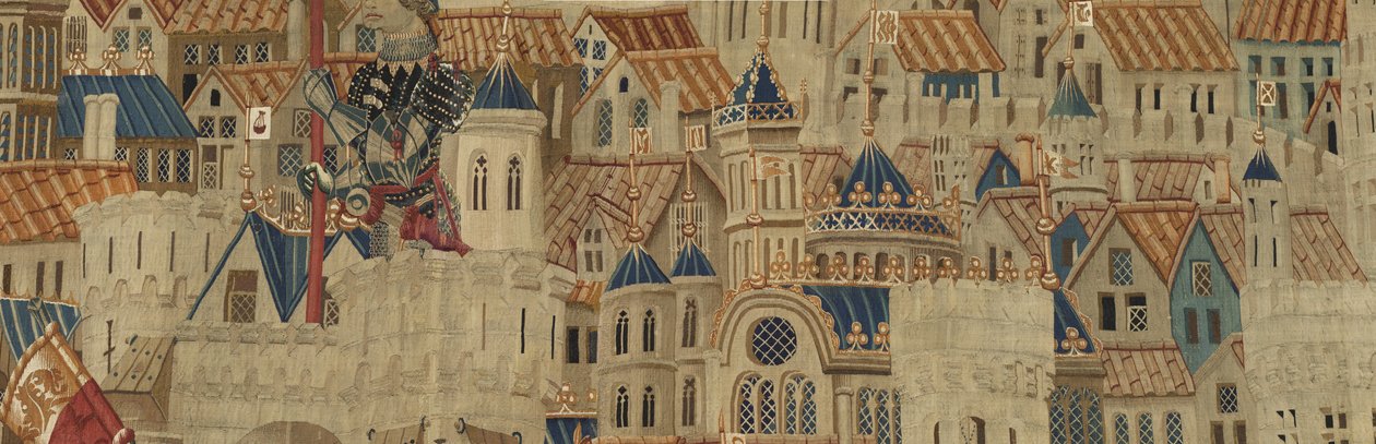 Tapiz que muestra las conquistas del rey Alfonso V de Portugal de Flemish School