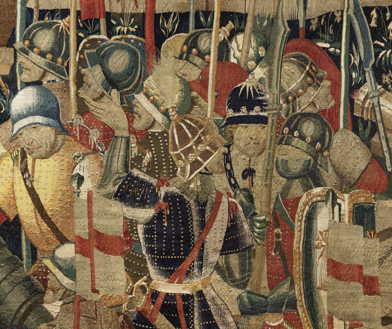 Tapiz que muestra las conquistas del rey Alfonso V de Portugal de Flemish School