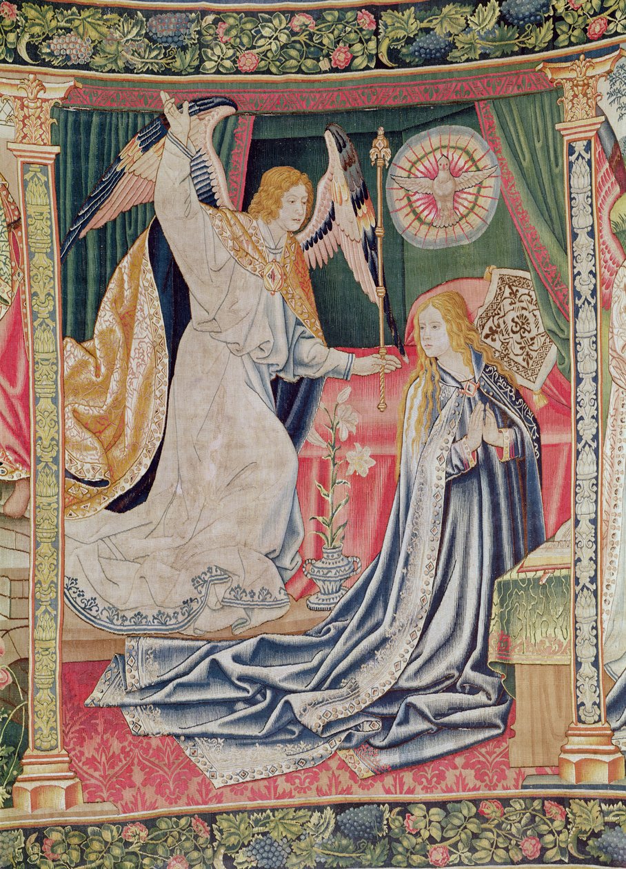 La Anunciación, Taller de Bruselas, c.1510 de Flemish School