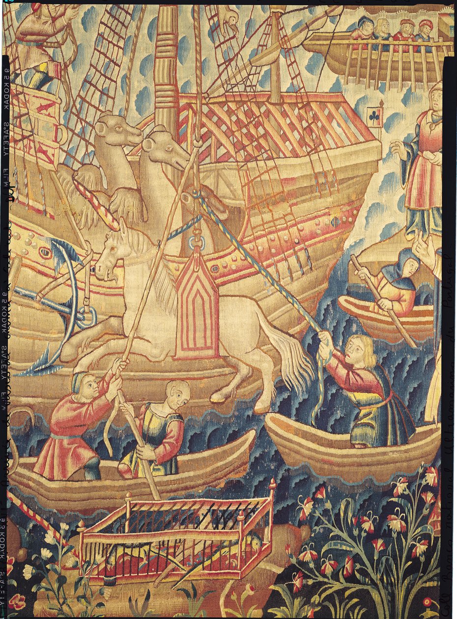 La llegada de Vasco de Gama de Flemish School