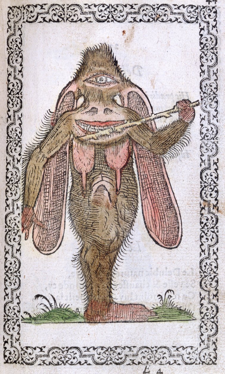 El Cíclope, ilustración de Omnium fere gentium nostraeque aetatis Nationum Habitus et Effigies de Jean Sluperji, Amberes, 1572 de Flemish School