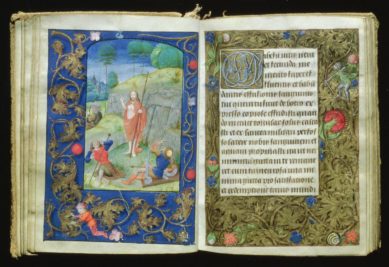 La Resurrección, miniatura del Libro de Oración de Stafford de Flemish School