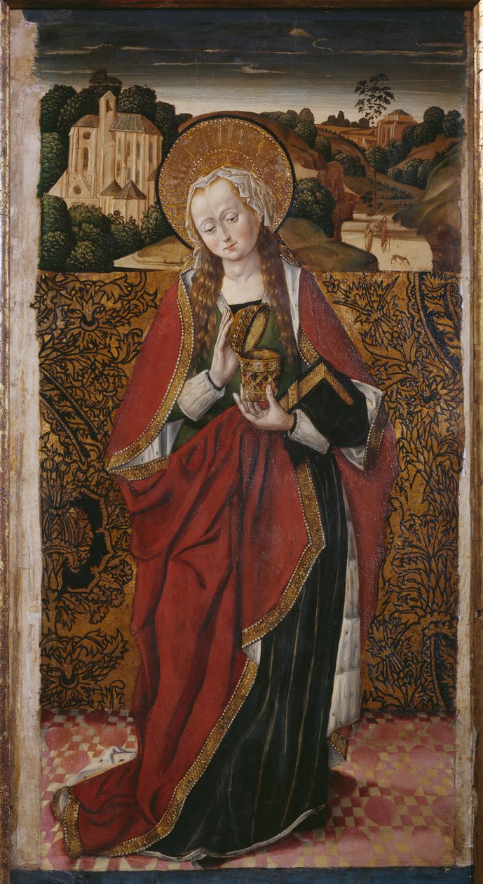 Tríptico, Santa María Magdalena, panel derecho de Flemish School