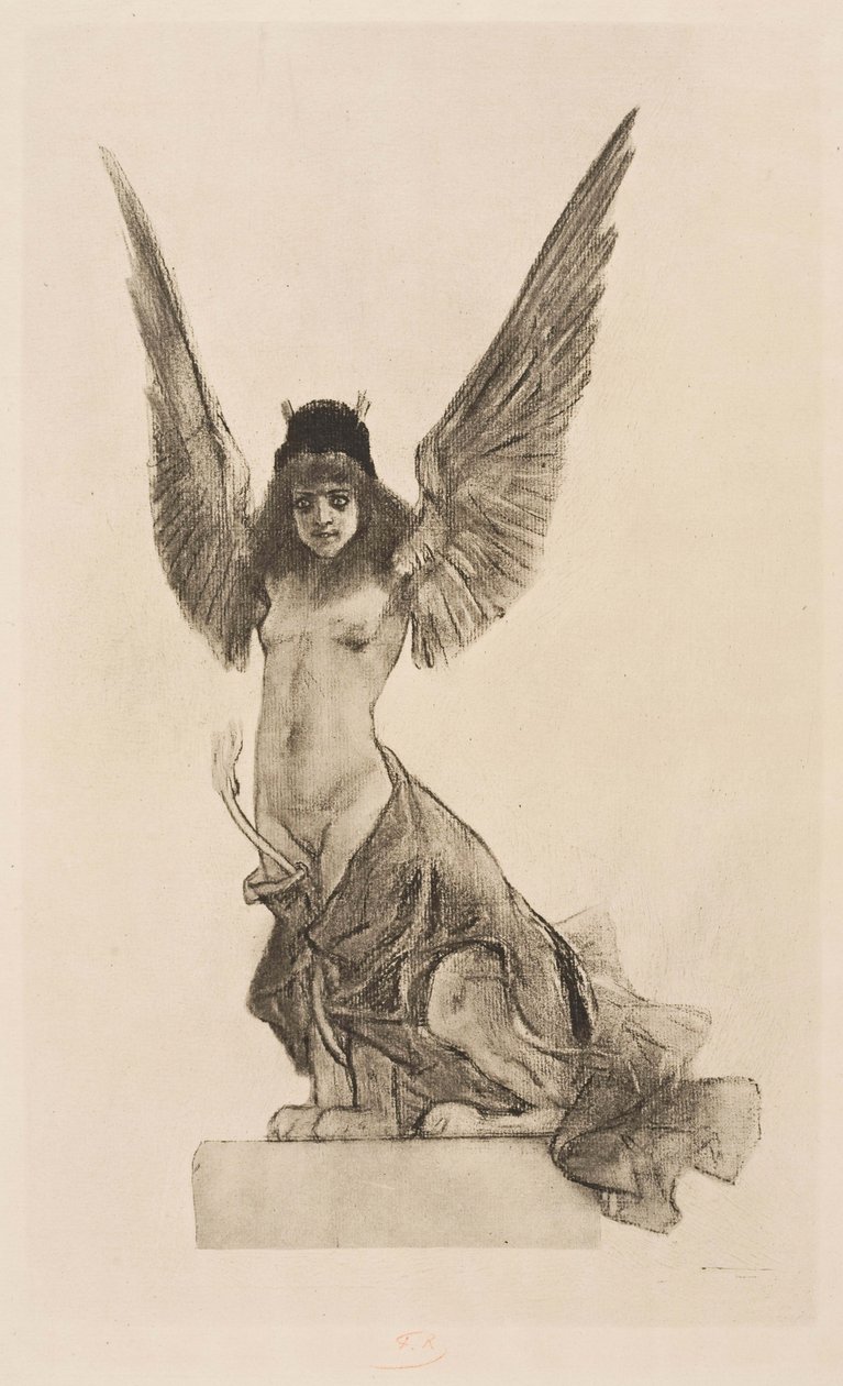 Esfinge femenina o paralela de Félicien Rops