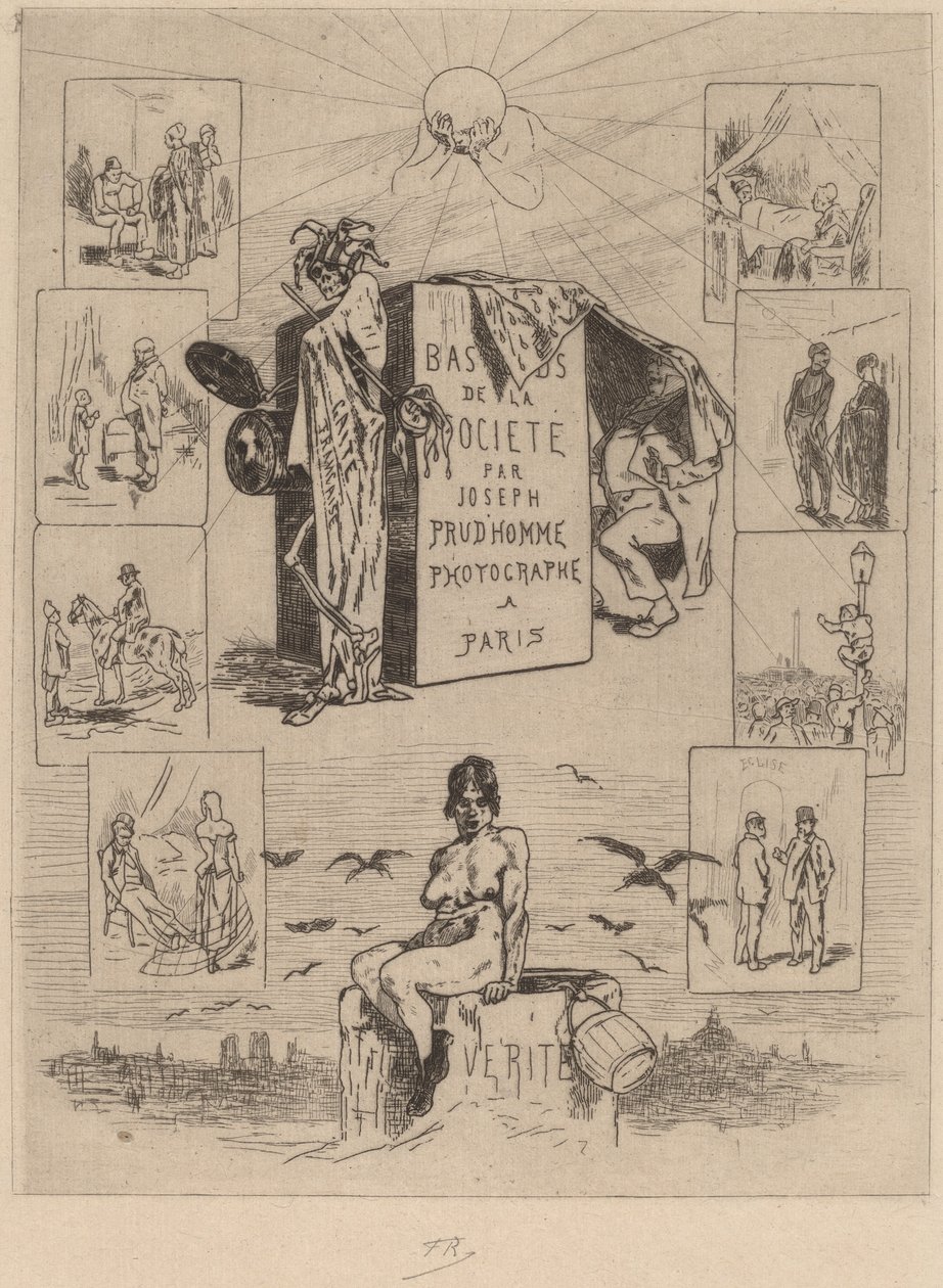 Portada: Los Bajos Fondos de la Sociedad (Les bas-fonds de la société) de Félicien Rops
