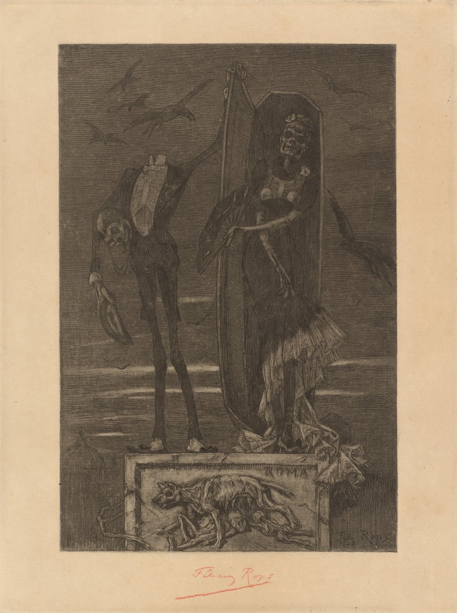 Le Vice suprême: Frontispicio de Félicien Rops