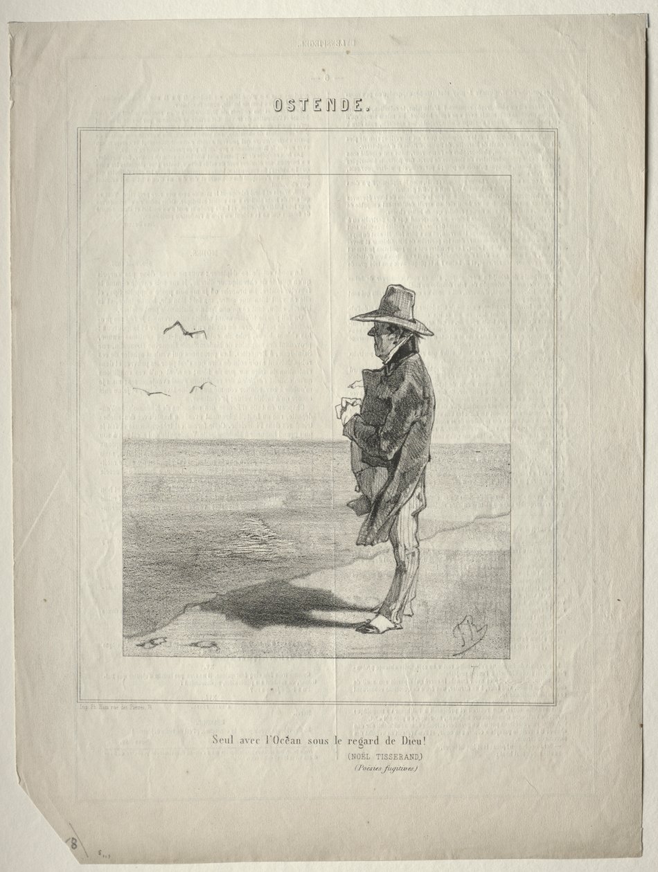 Ostende (Solo con el océano bajo la mirada de Dios!) de Félicien Rops