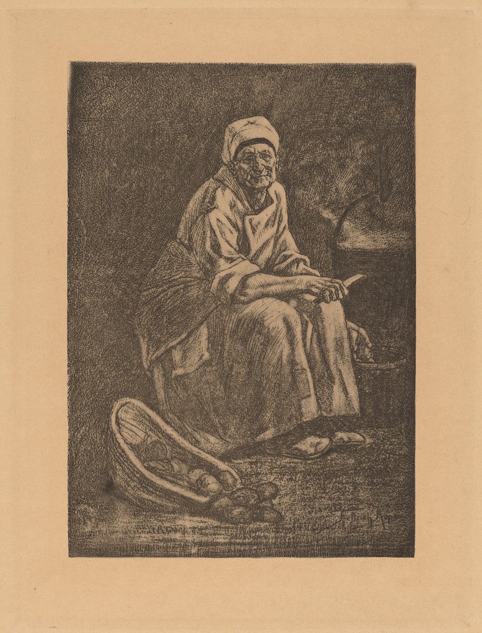Oude-Kate de Félicien Rops