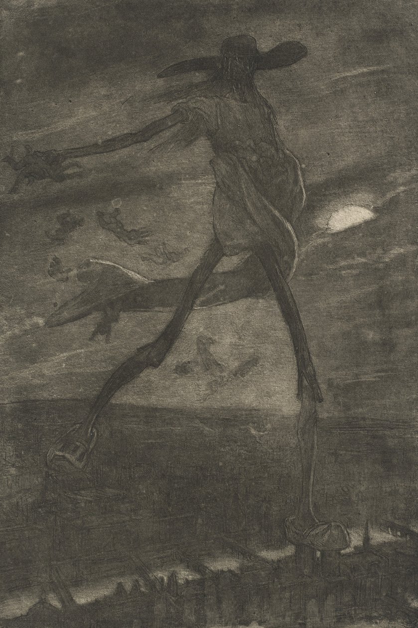 Satanás sembrando cizaña de Félicien Rops
