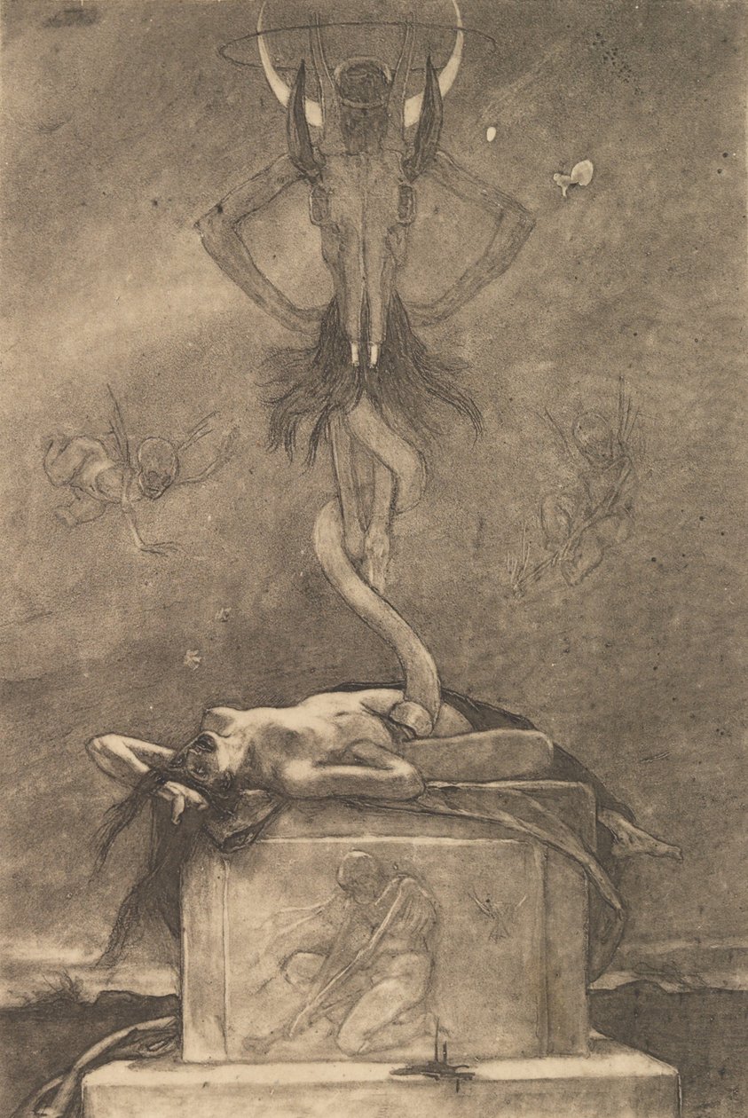 El sacrificio, de Los satánicos de Félicien Rops