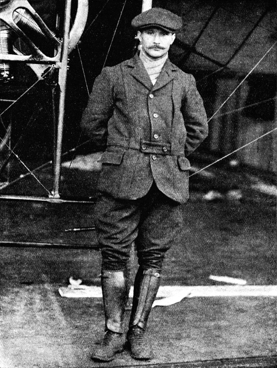 Henri Salmet, el gran piloto de Bleriot, en Hendon, Londres, 1912 1933 de Flight Photo