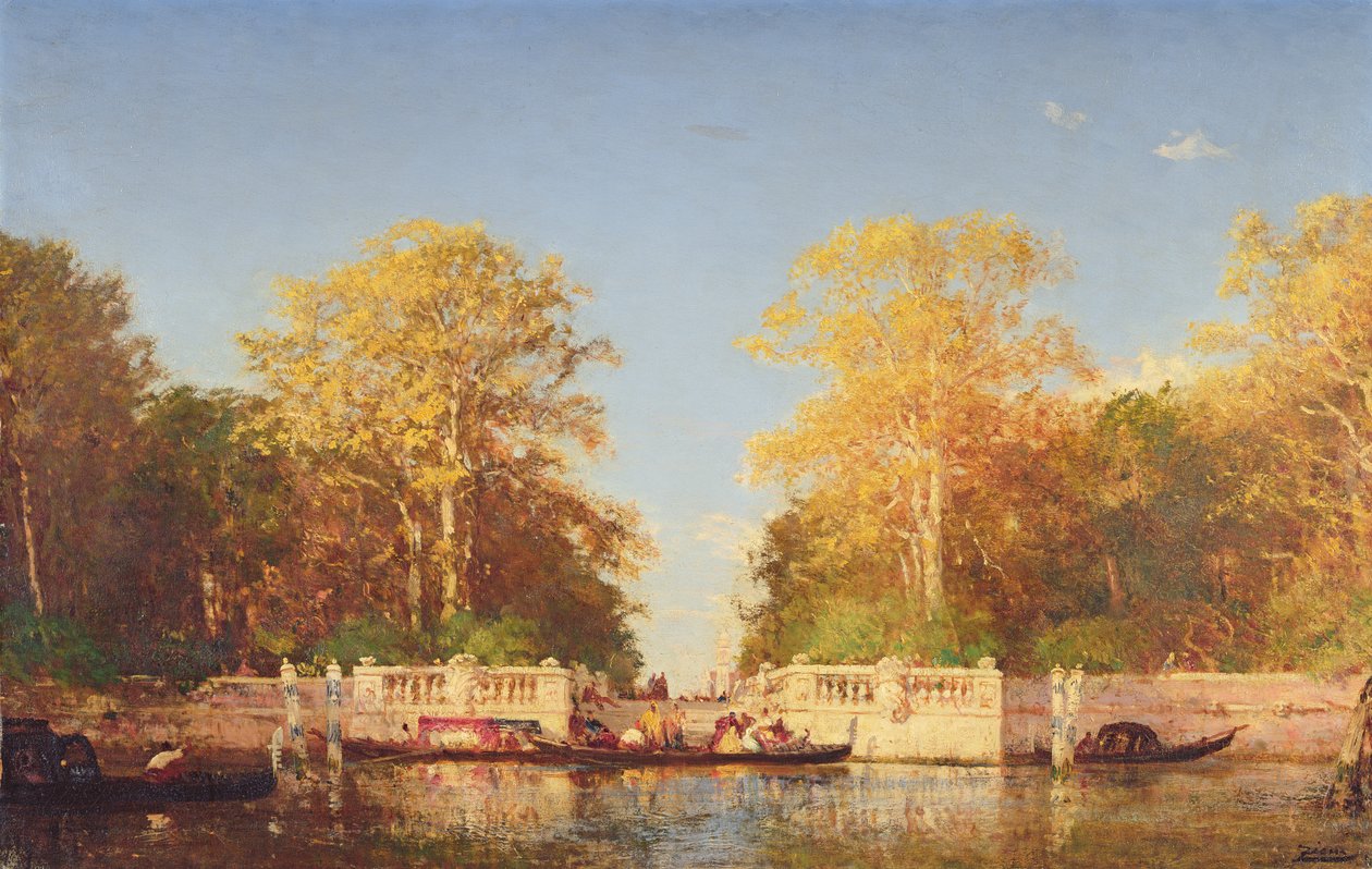 Una vista en Venecia de Félix Ziem