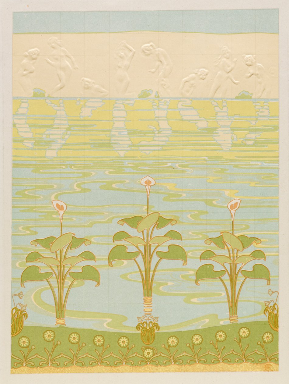 Decoración en Azulejos Esmaltados para Baño de Félix Albert Anthyme Aubert