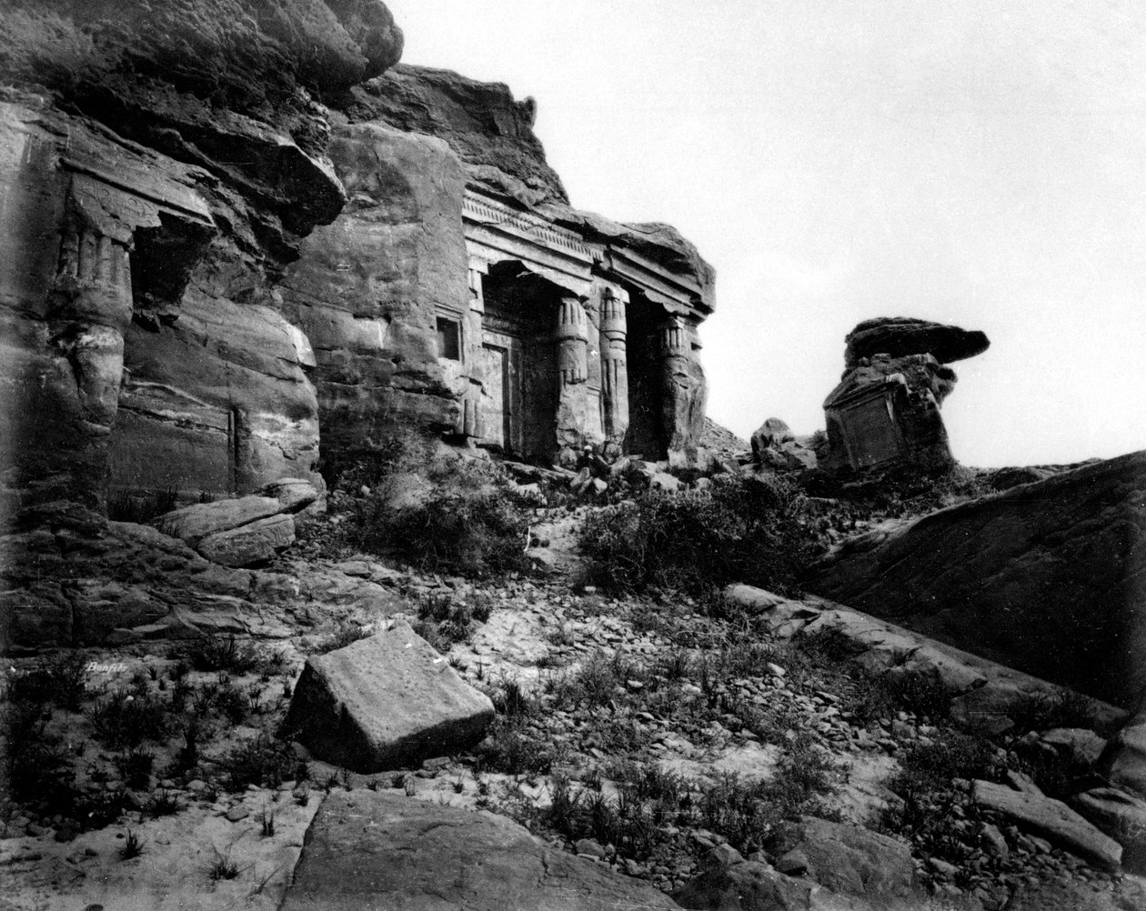 Gebel Silsileh, Egipto, 1878 de Félix Bonfils