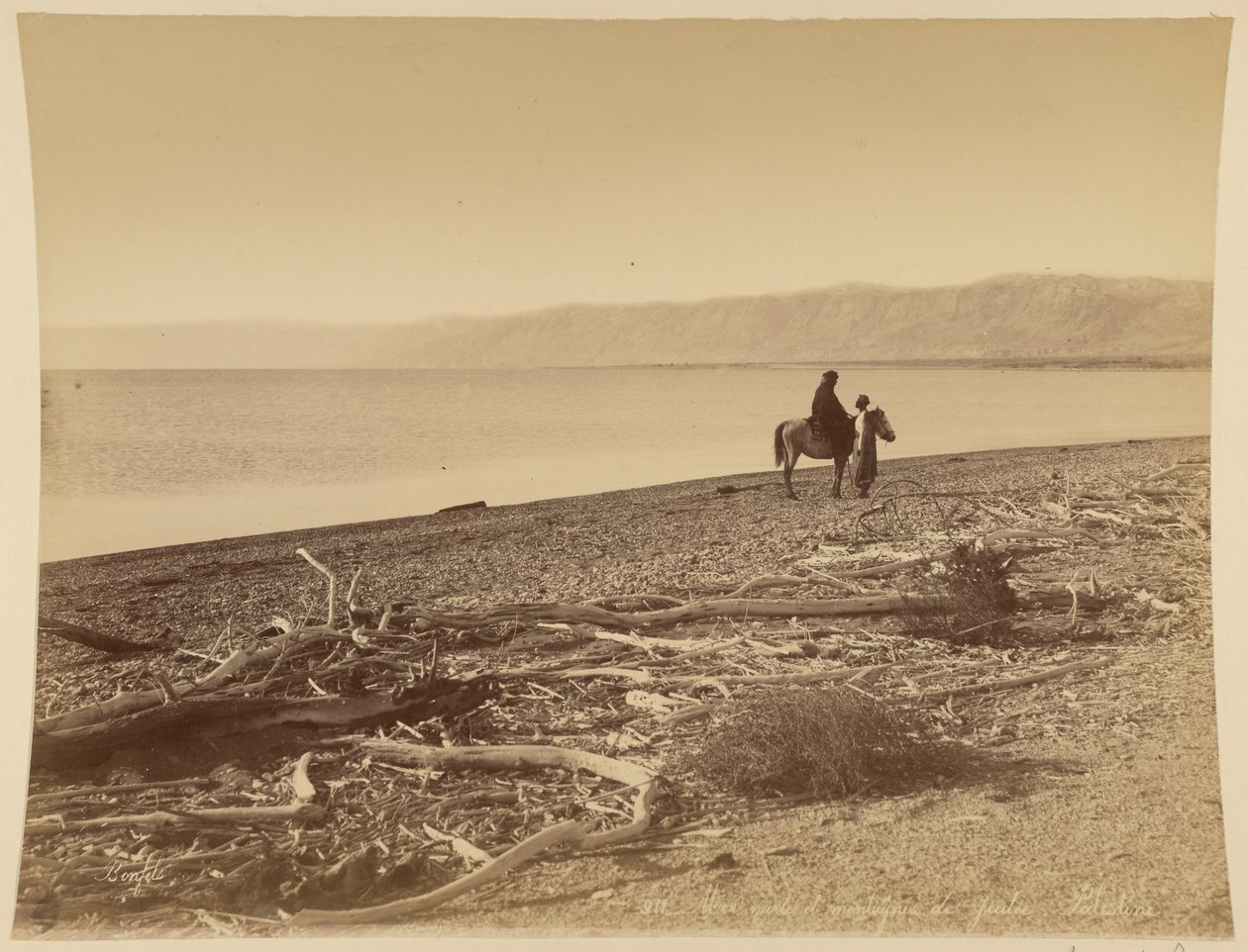 Mar Muerto y montes de Judea, Palestina de Félix Bonfils