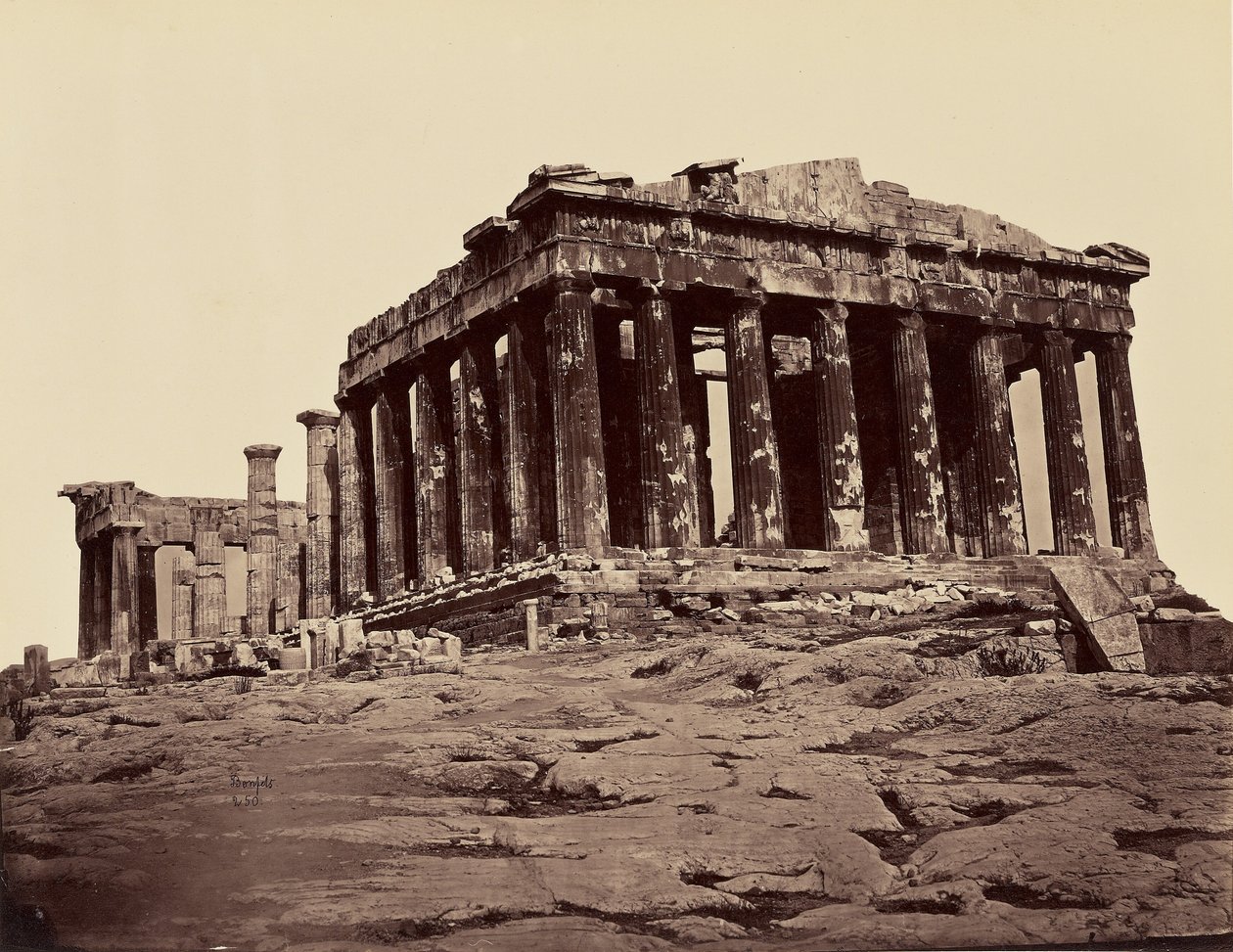 Parthenon, pris des propylees - Atenas. [Desde el norte - oeste] de Félix Bonfils
