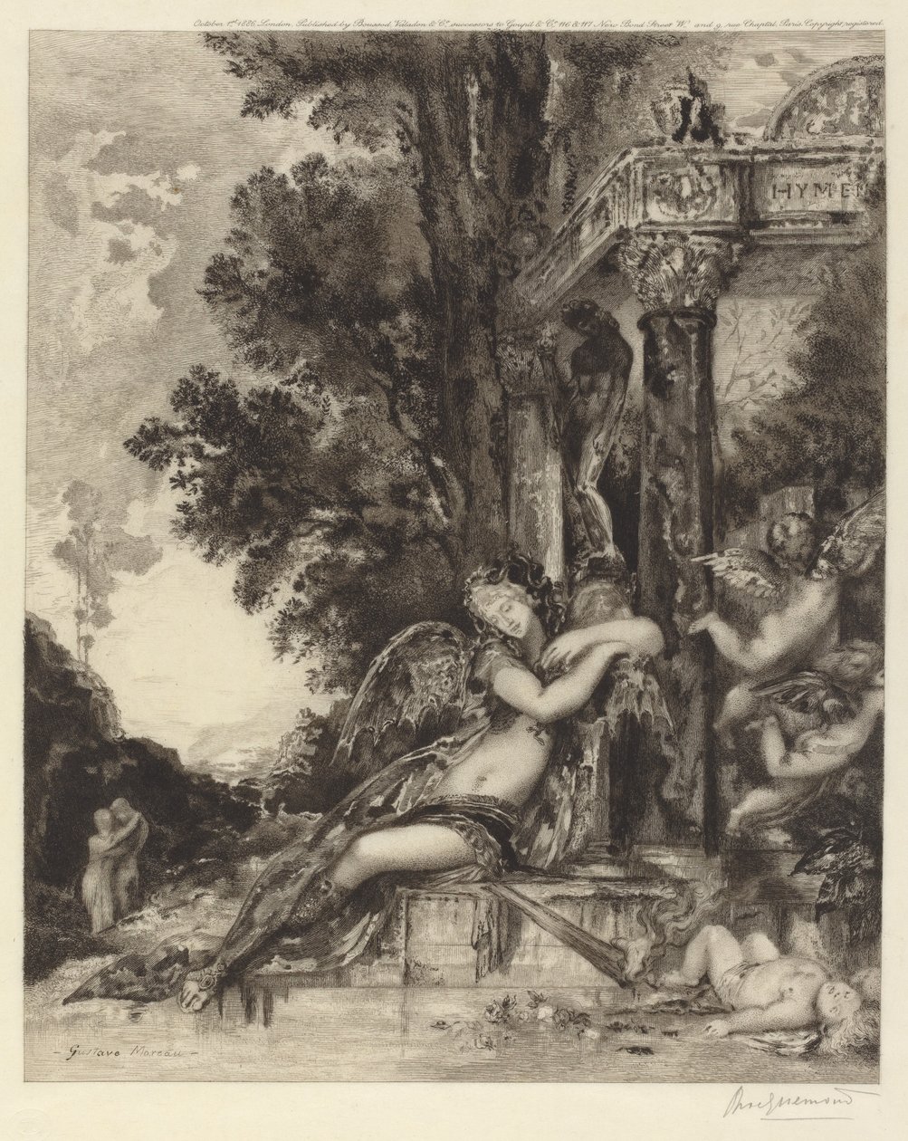 La Diosa Discordia de Félix Bracquemond, after Gustave Moreau