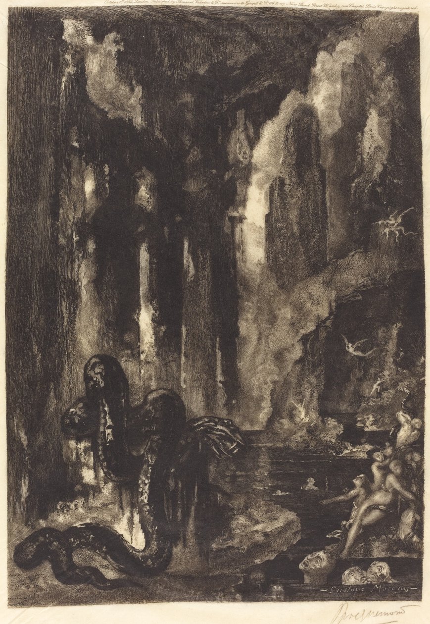 Sin título (¿El sueño del Mogul?) de Félix Bracquemond after Gustave Moreau