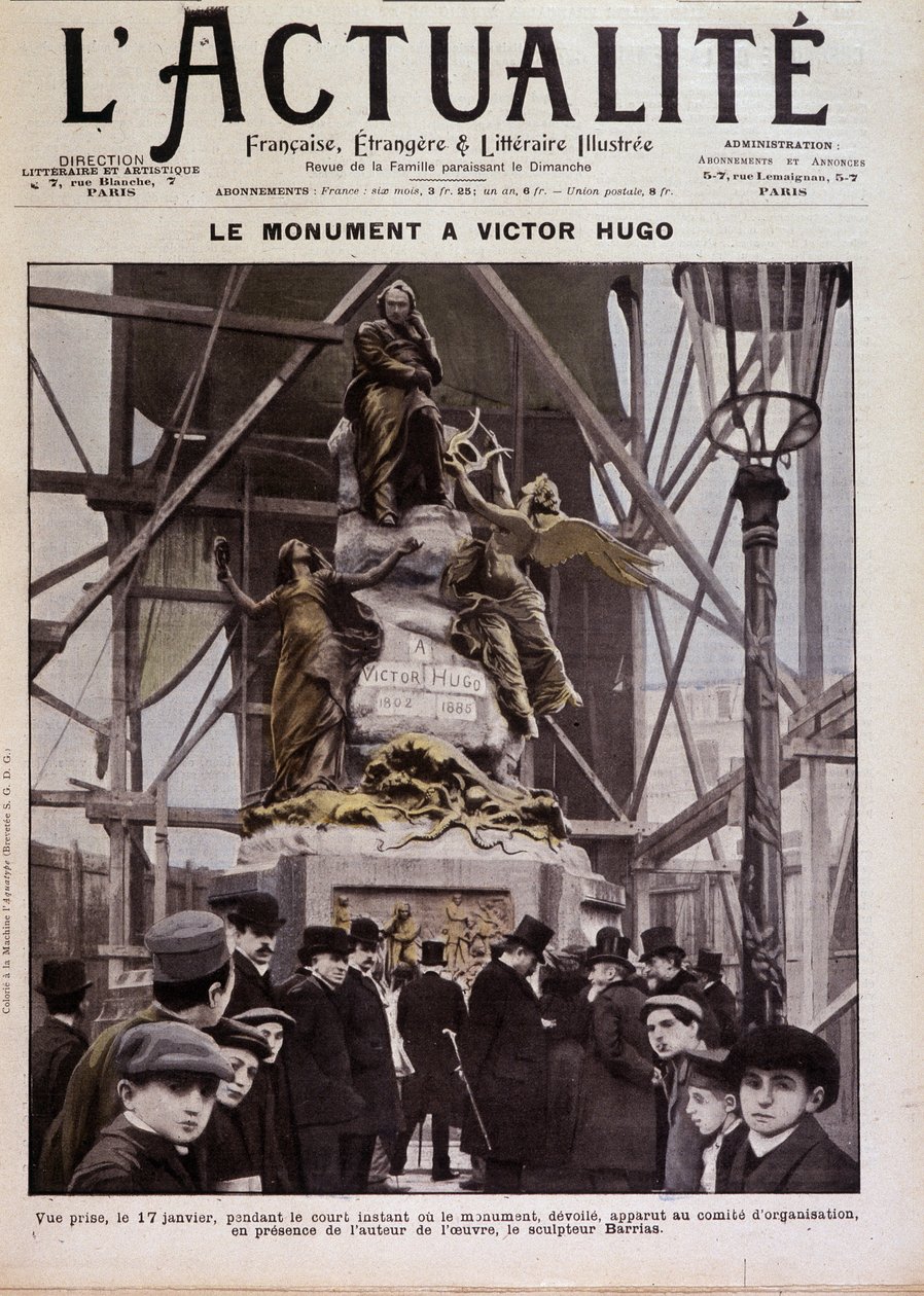 Inauguración del monumento a Victor Hugo por Barrias, París, 17 de enero de Félix Joseph Barrias