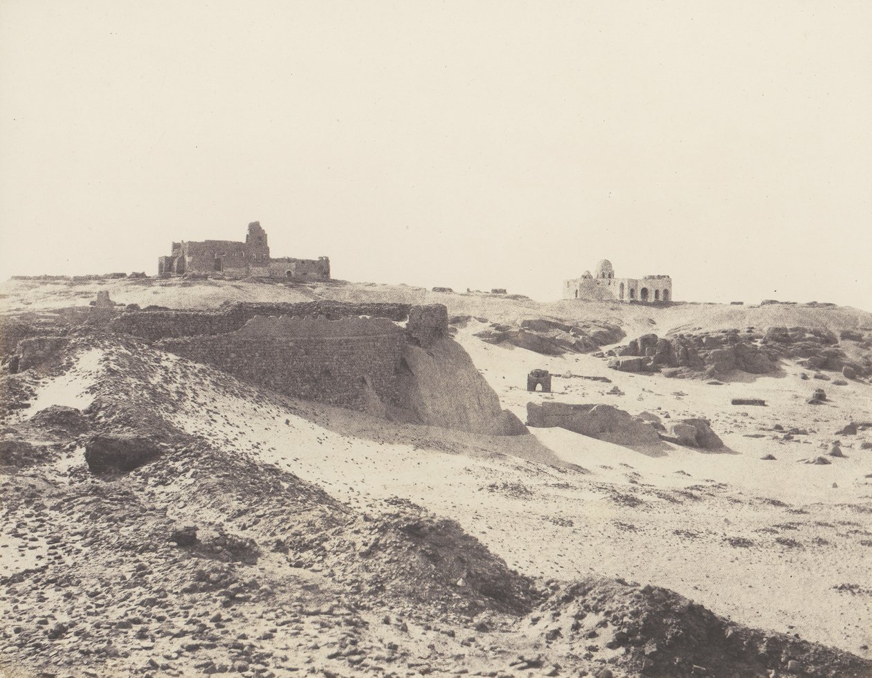 Assouan, ruinas de la antigua muralla árabe, al sureste de la ciudad de Félix Teynard