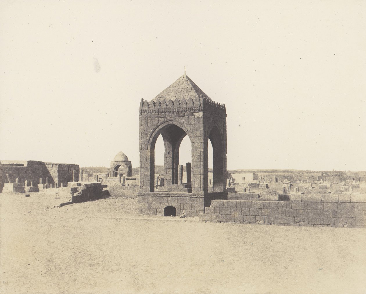 Le Kaire, Cementerio de los Mamelucos, 1851-52, impreso 1853-54 de Félix Teynard