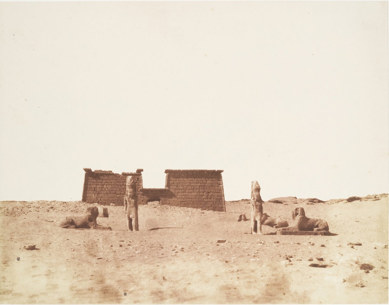 Sébôuah, vista general del templo de Félix Teynard