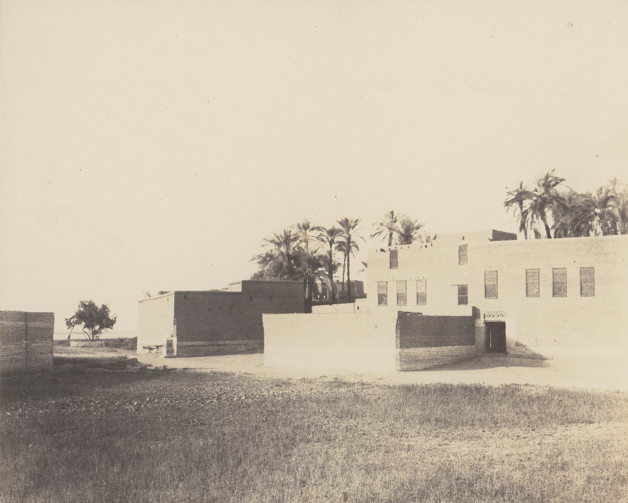 Syout, Habitaciones Árabes en la Orilla del Nilo de Félix Teynard