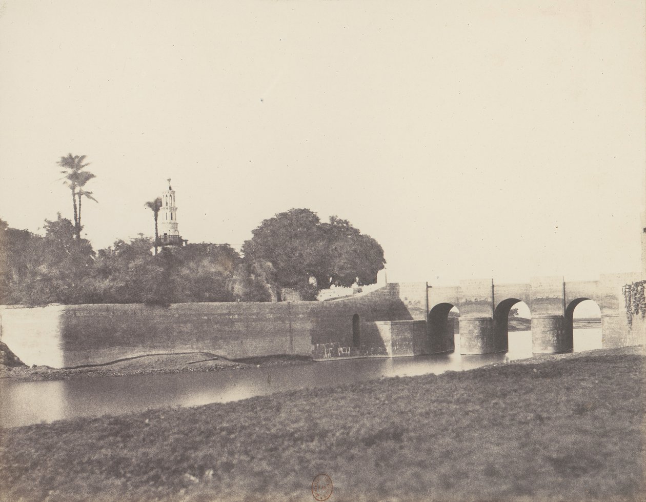 Syout, Puente sobre el Gran Canal, 1851-52, impreso 1853-54 de Félix Teynard