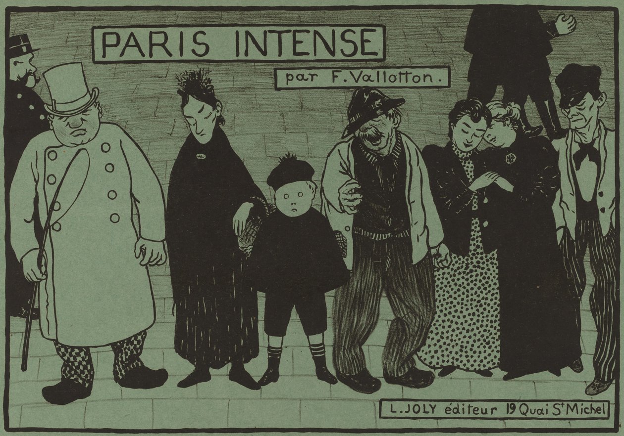 Portada del álbum "Paris Intense" de Félix Vallotton