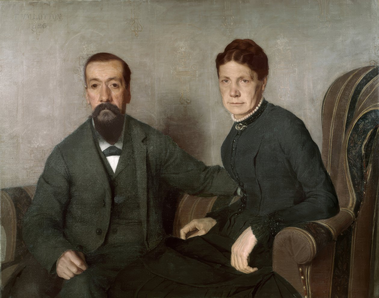 Retrato de los padres del artista de Félix Vallotton