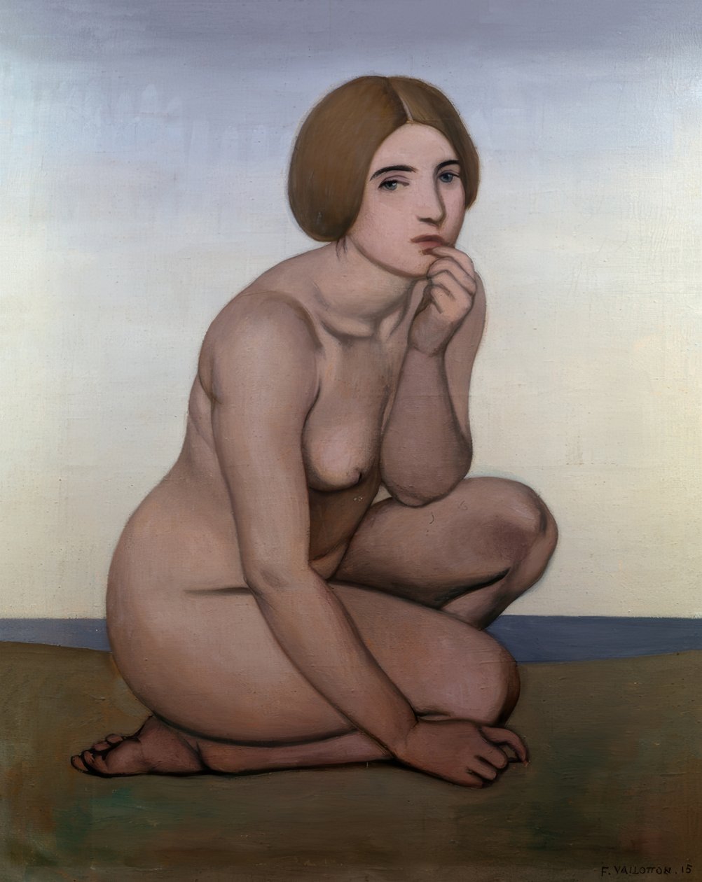 Bañista agachado de Félix Vallotton
