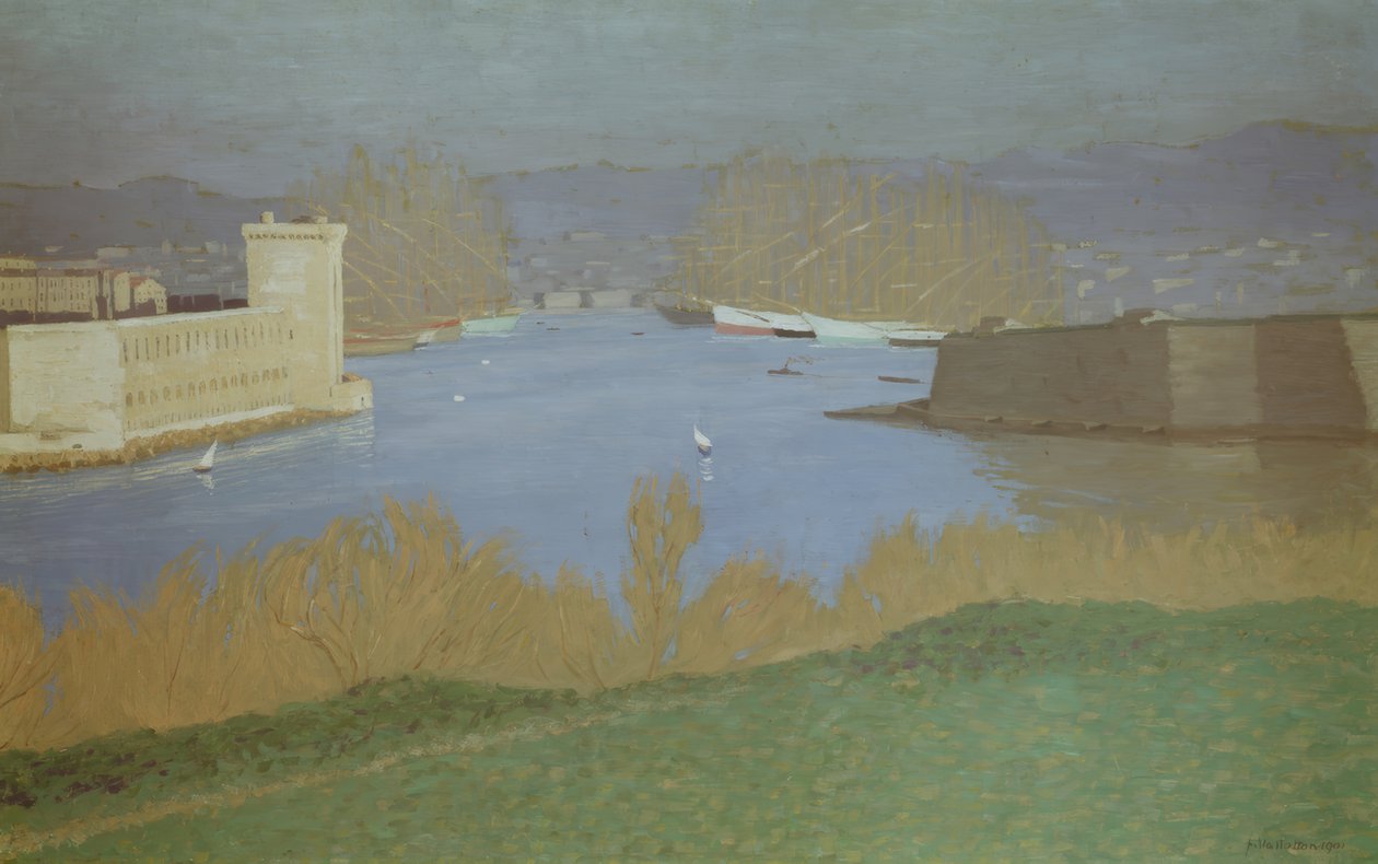 El puerto de Marsella de Félix Vallotton