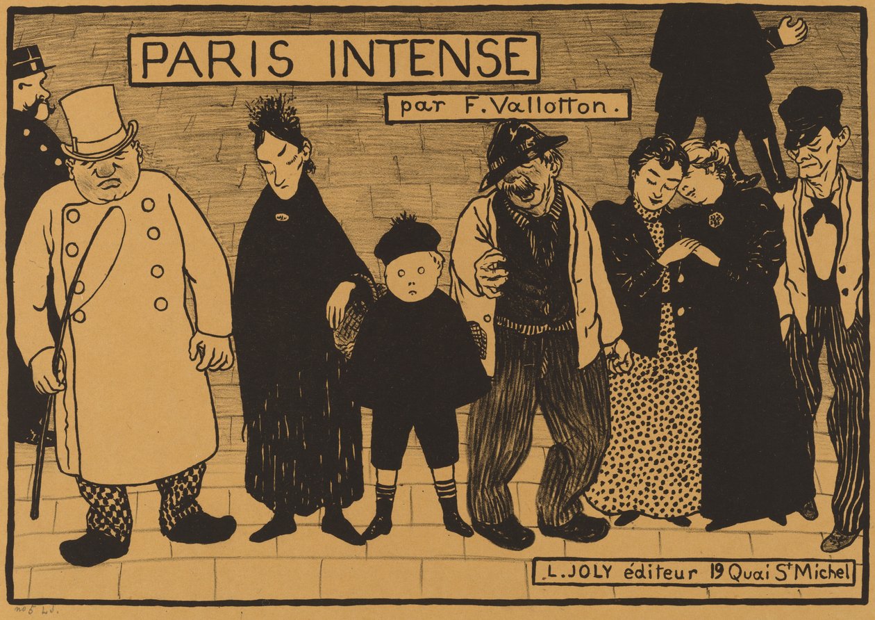 Frontispicio de "París Intenso" de Félix Vallotton